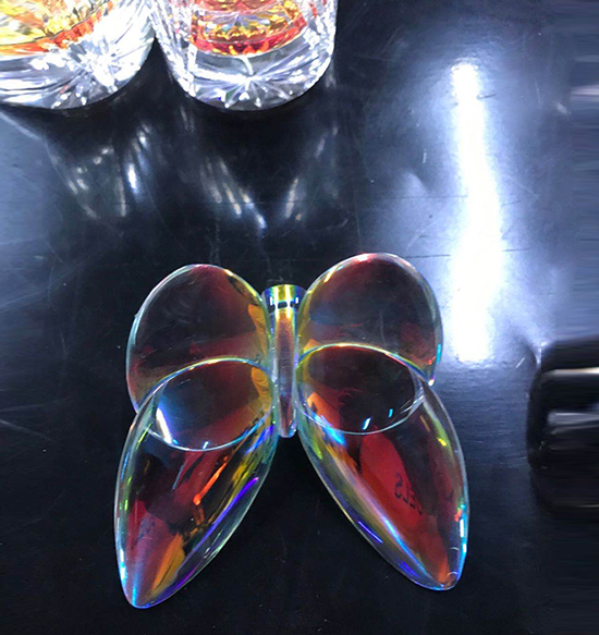 电镀玻璃装饰蝴蝶